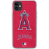 MLB Los Angeles Angels - Solid Distressed iPhone 11 Clear Case