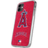 MLB Los Angeles Angels - Solid Distressed iPhone 11 Clear Case