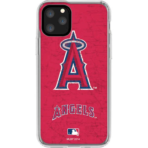 MLB Los Angeles Angels - Solid Distressed iPhone 11 Pro Clear Case