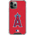 MLB Los Angeles Angels - Solid Distressed iPhone 11 Pro Max Clear Case