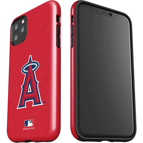 MLB Los Angeles Angels - Solid Distressed iPhone 11 Pro Max Impact Case