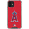 MLB Los Angeles Angels - Solid Distressed iPhone 12 Clear Case
