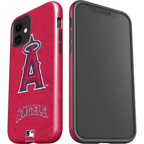 MLB Los Angeles Angels - Solid Distressed iPhone 12 Impact Case