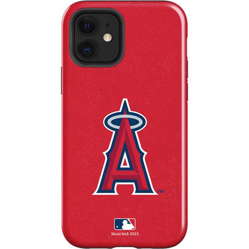MLB Los Angeles Angels - Solid Distressed iPhone 12 Impact Case
