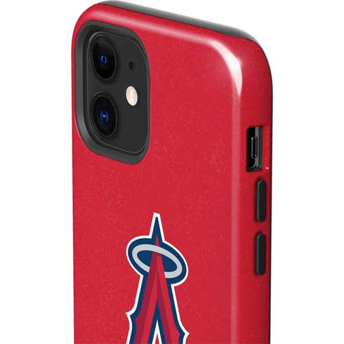 MLB Los Angeles Angels - Solid Distressed iPhone 12 Impact Case