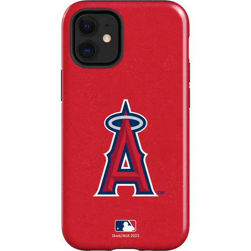 MLB Los Angeles Angels - Solid Distressed iPhone 12 Mini Impact Case