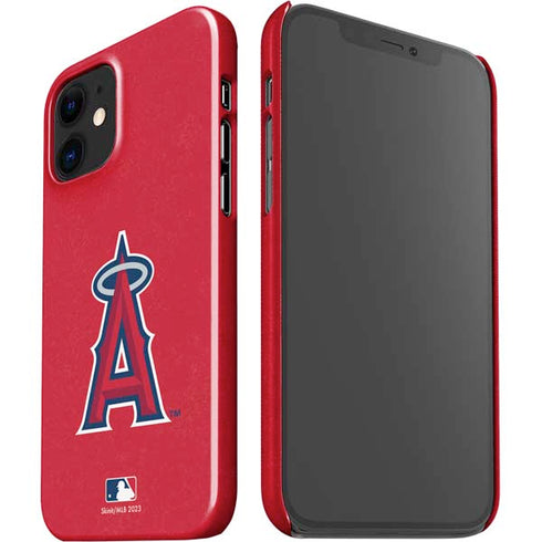 MLB Los Angeles Angels - Solid Distressed iPhone 12 Mini Lite Case