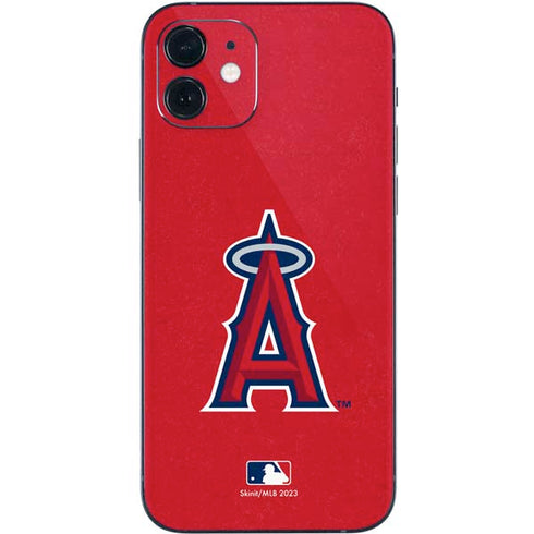 MLB Los Angeles Angels - Solid Distressed iPhone 12 Mini Skin