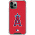 MLB Los Angeles Angels - Solid Distressed iPhone 12 Pro Clear Case