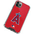 MLB Los Angeles Angels - Solid Distressed iPhone 12 Pro Clear Case