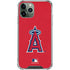MLB Los Angeles Angels - Solid Distressed iPhone 12 Pro Max Clear Case