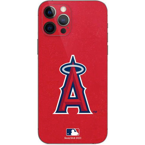 MLB Los Angeles Angels - Solid Distressed iPhone 12 Pro Skin