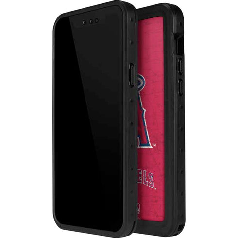 MLB Los Angeles Angels - Solid Distressed iPhone 12 Pro Waterproof Case