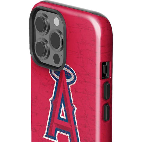 MLB Los Angeles Angels - Solid Distressed iPhone 13 Pro Max Impact Case