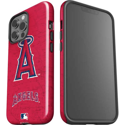 MLB Los Angeles Angels - Solid Distressed iPhone 13 Pro Max Impact Case