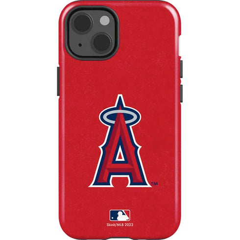 MLB Los Angeles Angels - Solid Distressed iPhone 15 Impact Case