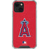 MLB Los Angeles Angels - Solid Distressed iPhone 15 Plus Clear Case