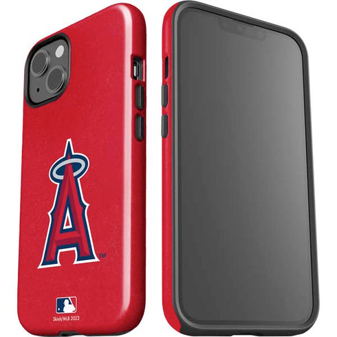 MLB Los Angeles Angels - Solid Distressed iPhone 15 Plus Impact Case