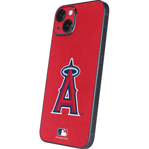 MLB Los Angeles Angels - Solid Distressed iPhone 14 Plus Skin