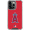 MLB Los Angeles Angels - Solid Distressed iPhone 14 Pro Clear Case