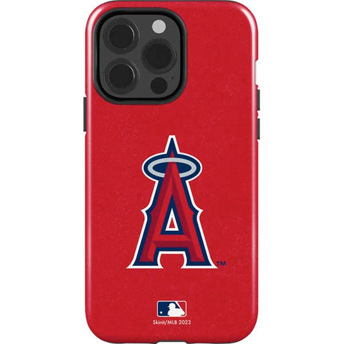 MLB Los Angeles Angels - Solid Distressed iPhone 14 Pro Impact Case