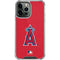 MLB Los Angeles Angels - Solid Distressed iPhone 14 Pro Max Clear Case