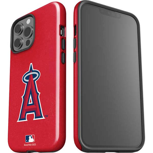 MLB Los Angeles Angels - Solid Distressed iPhone 14 Pro Max Impact Case