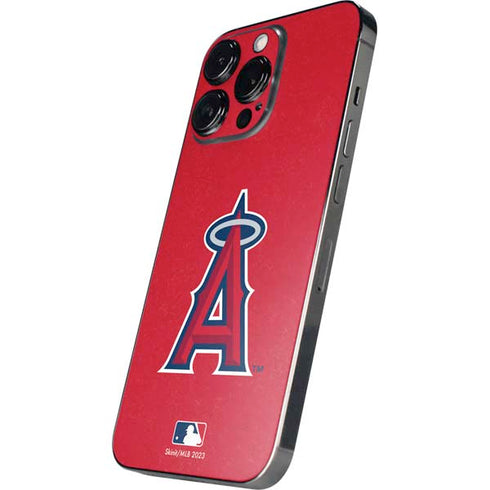 MLB Los Angeles Angels - Solid Distressed iPhone 14 Pro Max Skin