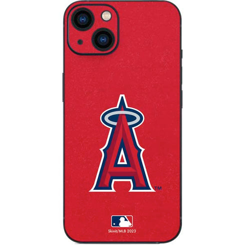 MLB Los Angeles Angels - Solid Distressed iPhone 14 Skin