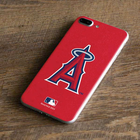 MLB Los Angeles Angels - Solid Distressed iPhone 8 Plus Skin