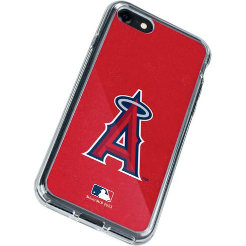 MLB Los Angeles Angels - Solid Distressed iPhone SE (2nd & 3rd Gen) Clear Case