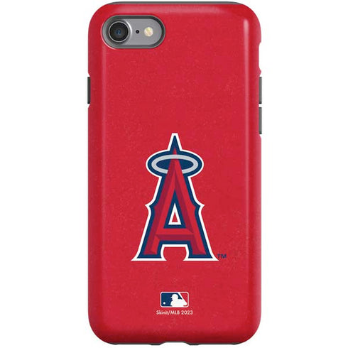 MLB Los Angeles Angels - Solid Distressed iPhone SE (2nd & 3rd Gen) Pro Case