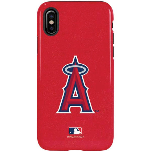 MLB Los Angeles Angels - Solid Distressed iPhone X Pro Case