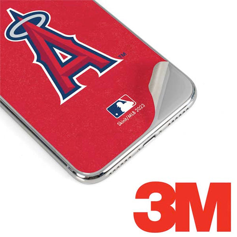 MLB Los Angeles Angels - Solid Distressed iPhone X Skin