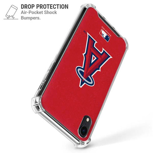 MLB Los Angeles Angels - Solid Distressed iPhone XR Clear Case
