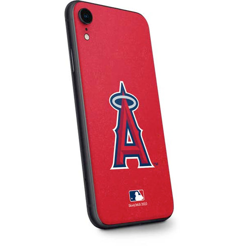 MLB Los Angeles Angels - Solid Distressed iPhone XR Skin