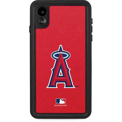 MLB Los Angeles Angels - Solid Distressed iPhone XR Waterproof Case