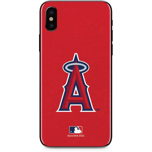 MLB Los Angeles Angels - Solid Distressed iPhone XS Max Skin