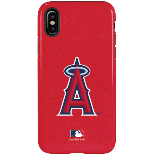 MLB Los Angeles Angels - Solid Distressed iPhone XS Pro Case