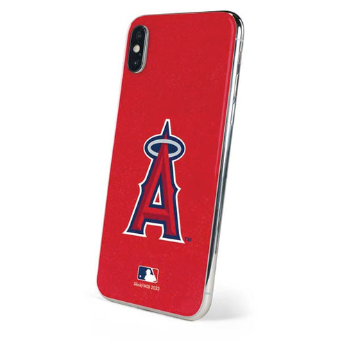MLB Los Angeles Angels - Solid Distressed iPhone XS Skin