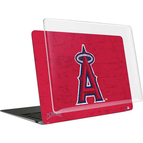 MLB Los Angeles Angels - Solid Distressed MacBook Air 13in (2020) Case plus Skin
