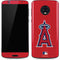 MLB Los Angeles Angels - Solid Distressed Moto G6 Skin
