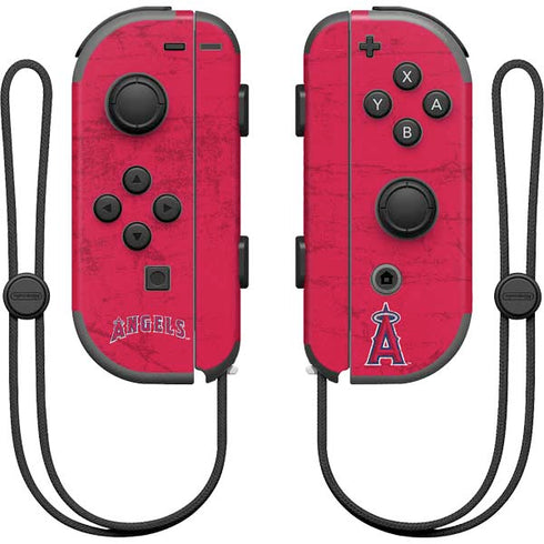 MLB Los Angeles Angels - Solid Distressed Nintendo Joy-Con (L/R) Controller Skin