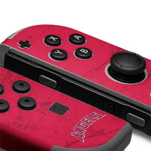 MLB Los Angeles Angels - Solid Distressed Nintendo Joy-Con (L/R) Controller Skin