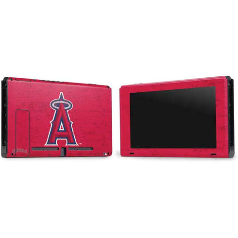 MLB Los Angeles Angels - Solid Distressed Nintendo Switch Bundle Skin