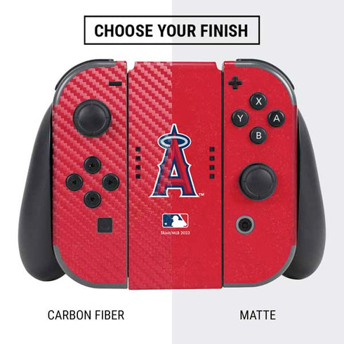 MLB Los Angeles Angels - Solid Distressed Nintendo Switch Bundle Skin