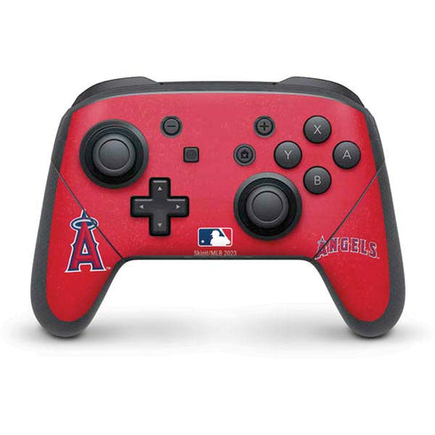 MLB Los Angeles Angels - Solid Distressed Nintendo Switch Pro Controller Skin