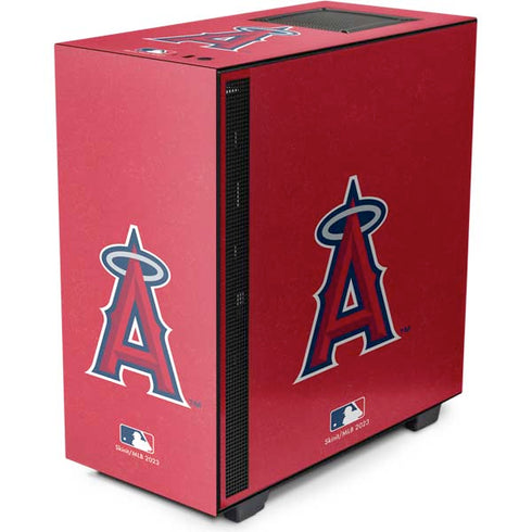 MLB Los Angeles Angels - Solid Distressed NZXT H510 Compact ATX Mid-Tower Case Skin