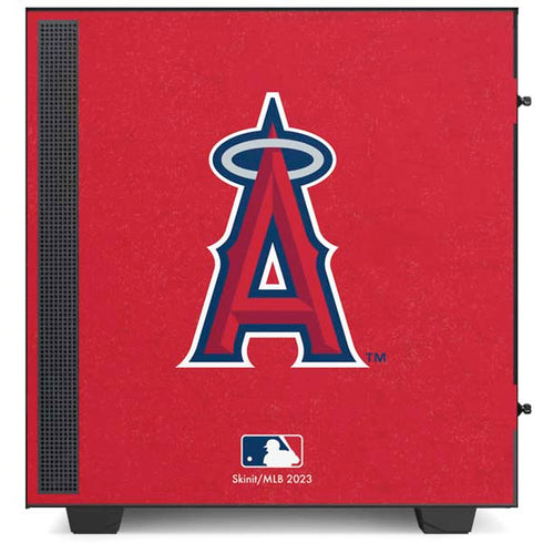 MLB Los Angeles Angels - Solid Distressed NZXT H510 Compact ATX Mid-Tower Case Skin