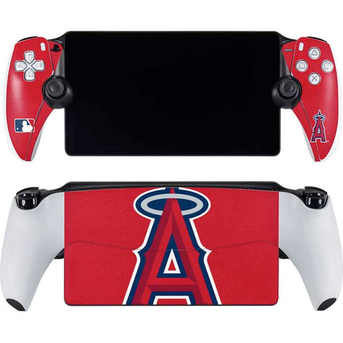 MLB Los Angeles Angels - Solid Distressed PlayStation Portal Remote Player Skin